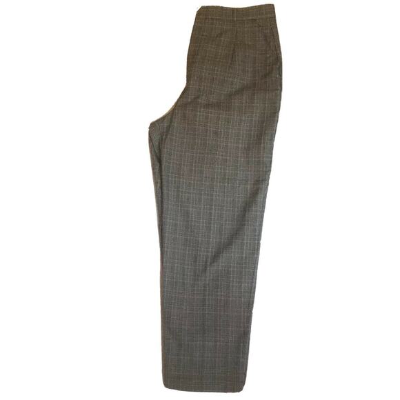 USA Made Lord Isaacs High Waist Pleated Pants Gray Tweed sz s - Picture 6 of 8